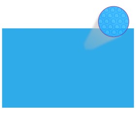 Cubierta de piscina rectangular PE azul 1000x600 cm