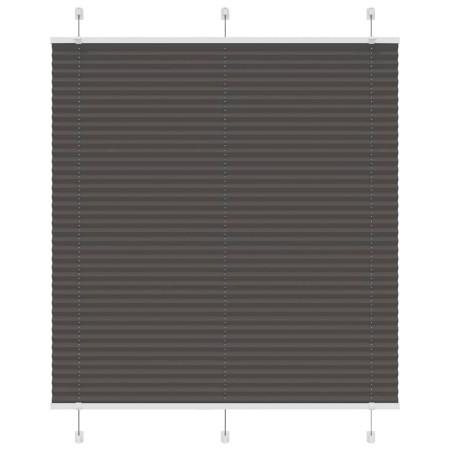 Pleated black curtain 115x100 cm Fabric width 114.4 cm Polyester by , Blinds and blinds - Ref: Foro24-4015129, Price: 19,29 €...