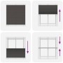 Pleated black curtain 115x100 cm Fabric width 114.4 cm Polyester by , Blinds and blinds - Ref: Foro24-4015129, Price: 19,29 €...