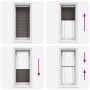 Pleated black blind 65x150 cm Fabric width 64.4 cm Polyester by , Blinds and blinds - Ref: Foro24-4015136, Price: 26,61 €, Di...