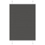 Pleated black curtain 100x150 cm Fabric width 99.4 cm Polyester by , Blinds and blinds - Ref: Foro24-4015143, Price: 23,33 €,...