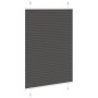 Pleated black curtain 100x150 cm Fabric width 99.4 cm Polyester by , Blinds and blinds - Ref: Foro24-4015143, Price: 23,33 €,...