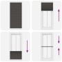 Pleated black curtain 100x200 cm Fabric width 99.4 cm Polyester by , Blinds and blinds - Ref: Foro24-4015160, Price: 26,47 €,...