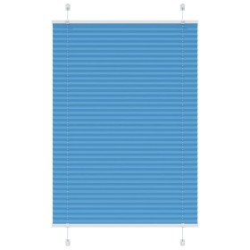 Blue Pleated Blind 95x100 cm Fabric Width 94.4 cm Polyester by , Blinds and blinds - Ref: Foro24-4015176, Price: 17,52 €, Dis...