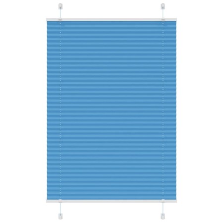 Blue Pleated Blind 95x100 cm Fabric Width 94.4 cm Polyester by , Blinds and blinds - Ref: Foro24-4015176, Price: 17,52 €, Dis...