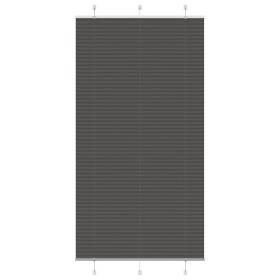 Schwarzer Plissee-Vorhang 110x200 cm Stoffbreite 109,4 cm aus Polyester von , Jalousien und Jalousien - Ref: Foro24-4015162, ...