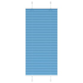Gefalteter blauer Vorhang 60x100 cm Stoffbreite 59,4 cm aus Polyester. von , Jalousien und Jalousien - Ref: Foro24-4015169, P...