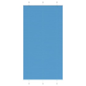 Gefalteter blauer Vorhang 110x200 cm Stoffbreite 109,4 cm aus Polyester. von , Jalousien und Jalousien - Ref: Foro24-4015213,...