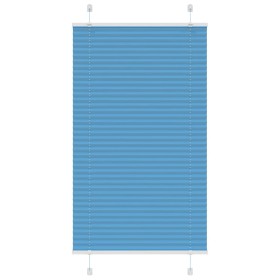 Blue Pleated Blind 70x150 cm Fabric Width 69.4 cm Polyester by , Blinds and blinds - Ref: Foro24-4015188, Price: 20,34 €, Dis...