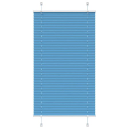 Blue Pleated Blind 70x150 cm Fabric Width 69.4 cm Polyester by , Blinds and blinds - Ref: Foro24-4015188, Price: 20,34 €, Dis...