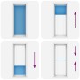 Blue Pleated Blind 80x200 cm Fabric Width 79.4 cm Polyester by , Blinds and blinds - Ref: Foro24-4015207, Price: 20,12 €, Dis...