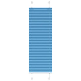 Gefalteter blauer Vorhang 45x150 cm Stoffbreite 44,4 cm aus Polyester von , Jalousien und Jalousien - Ref: Foro24-4015183, Pr...