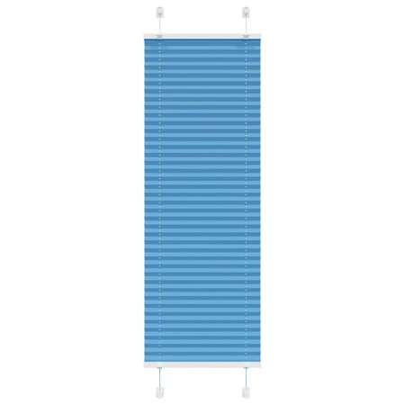 Blue Pleated Blind 45x150 cm Fabric Width 44.4 cm Polyester by , Blinds and blinds - Ref: Foro24-4015183, Price: 12,74 €, Dis...
