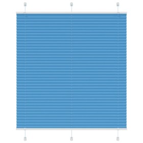 Gefalteter blauer Vorhang 120x100 cm Stoffbreite 119,4 cm aus Polyester. von , Jalousien und Jalousien - Ref: Foro24-4015181,...