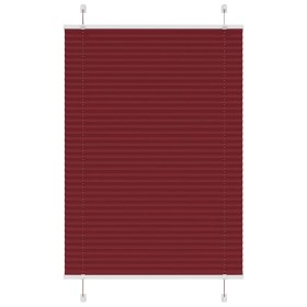 Pleated red burgundy curtain 90x100 cm Fabric width 89.4 cm by , Blinds and blinds - Ref: Foro24-4015226, Price: 21,16 €, Dis...