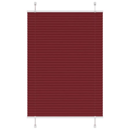 Pleated red burgundy curtain 90x100 cm Fabric width 89.4 cm by , Blinds and blinds - Ref: Foro24-4015226, Price: 21,16 €, Dis...