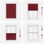 Pleated red burgundy curtain 90x100 cm Fabric width 89.4 cm by , Blinds and blinds - Ref: Foro24-4015226, Price: 21,16 €, Dis...