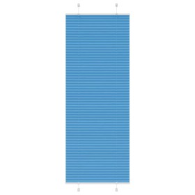 Gefalteter blauer Vorhang 70x200 cm Stoffbreite 69,4 cm aus Polyester von , Jalousien und Jalousien - Ref: Foro24-4015205, Pr...
