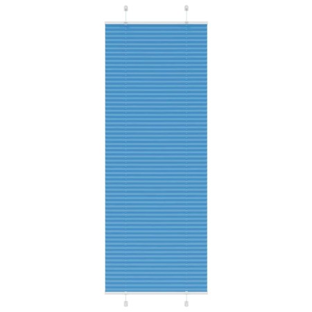 Blue Pleated Blind 70x200 cm Fabric Width 69.4 cm Polyester by , Blinds and blinds - Ref: Foro24-4015205, Price: 22,82 €, Dis...