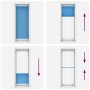 Blue Pleated Blind 70x200 cm Fabric Width 69.4 cm Polyester by , Blinds and blinds - Ref: Foro24-4015205, Price: 22,82 €, Dis...