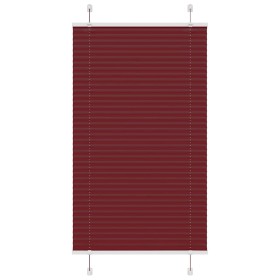 Gefalteter Bordeauxroter Plissee-Vorhang 80x100 cm Stoffbreite 79,4 cm von , Jalousien und Jalousien - Ref: Foro24-4015224, P...