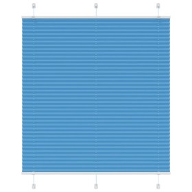 Gefalteter blauer Vorhang 115x150 cm Stoffbreite 114,4 cm aus Polyester. von , Jalousien und Jalousien - Ref: Foro24-4015197,...