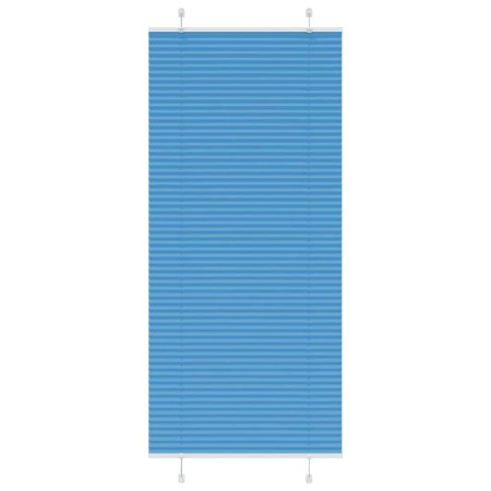 Blue Pleated Blind 100x200 cm Fabric Width 99.4 cm Polyester by , Blinds and blinds - Ref: Foro24-4015211, Price: 20,18 €, Di...
