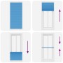 Blue Pleated Blind 100x200 cm Fabric Width 99.4 cm Polyester by , Blinds and blinds - Ref: Foro24-4015211, Price: 20,18 €, Di...