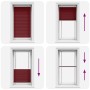 Pleated red burgundy blind 70x150 cm Fabric width 69.4 cm by , Blinds and blinds - Ref: Foro24-4015239, Price: 18,08 €, Disco...