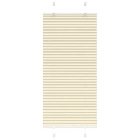 Pleated cream curtain 55x100 cm Fabric width 54.4 cm Polyester by , Blinds and blinds - Ref: Foro24-4015270, Price: 17,92 €, ...