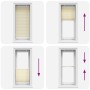 Gefalteter Cremevorhang 55x100 cm Stoffbreite 54,4 cm aus Polyester von , Jalousien und Jalousien - Ref: Foro24-4015270, Prei...