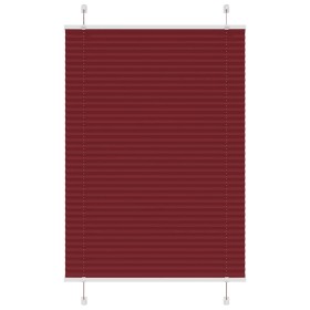 Gefalteter Bordeauxroter Plissee-Vorhang 100x150 cm Stoffbreite 99,4 cm von , Jalousien und Jalousien - Ref: Foro24-4015245, ...