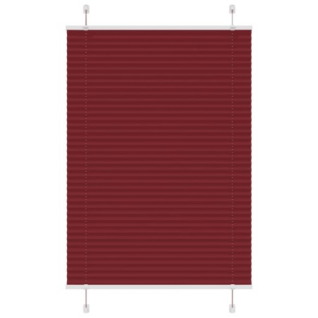 Pleated red burgundy curtain 100x150 cm Fabric width 99.4 cm by , Blinds and blinds - Ref: Foro24-4015245, Price: 23,33 €, Di...