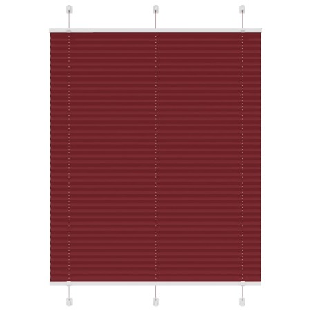 Pleated red burgundy curtain 80x150 cm Fabric width 109.4 cm by , Blinds and blinds - Ref: Foro24-4015247, Price: 21,20 €, Di...