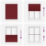 Pleated red burgundy curtain 80x150 cm Fabric width 109.4 cm by , Blinds and blinds - Ref: Foro24-4015247, Price: 21,20 €, Di...
