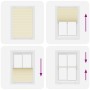 Pleated cream curtain 100x100 cm Fabric Width 99.4 cm Polyester by , Blinds and blinds - Ref: Foro24-4015279, Price: 14,36 €,...