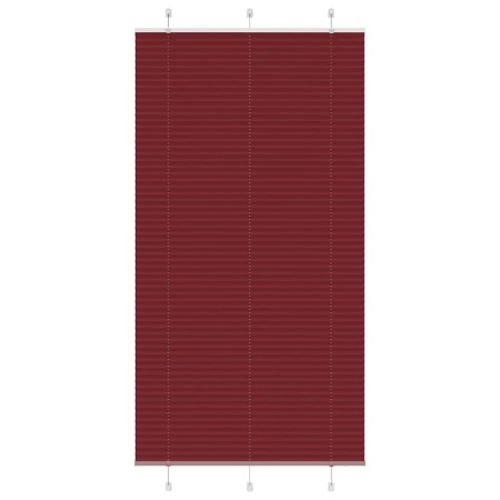 Pleated red burgundy blind 80x200 cm Fabric width 109.4 cm by , Blinds and blinds - Ref: Foro24-4015264, Price: 29,57 €, Disc...