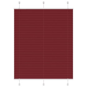 Gefalteter Bordeauxroter Plissee-Vorhang 110x100 cm Stoffbreite 109,4 cm. von , Jalousien und Jalousien - Ref: Foro24-4015230...