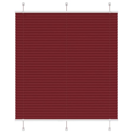 Pleated red burgundy curtain 120x100 cm Fabric width 119.4 cm by , Blinds and blinds - Ref: Foro24-4015232, Price: 20,44 €, D...