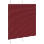 Pleated red burgundy curtain 120x100 cm Fabric width 119.4 cm by , Blinds and blinds - Ref: Foro24-4015232, Price: 20,44 €, D...