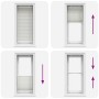 Light gray pleated blind 55x100 cm Fabric width 54.4 cm Polyester by , Blinds and blinds - Ref: Foro24-4015321, Price: 16,27 ...
