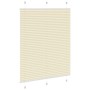 Pleated cream curtain 110x150 cm Fabric width 109.4 cm Polyester by , Blinds and blinds - Ref: Foro24-4015298, Price: 28,44 €...