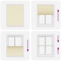 Pleated cream curtain 110x150 cm Fabric width 109.4 cm Polyester by , Blinds and blinds - Ref: Foro24-4015298, Price: 28,44 €...