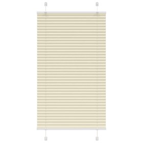 Gefalteter Cremevorhang 75x150 cm Stoffbreite 74,4 cm aus Polyester von , Jalousien und Jalousien - Ref: Foro24-4015291, Prei...