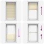 Pleated cream curtain 75x150 cm Fabric width 74.4 cm Polyester by , Blinds and blinds - Ref: Foro24-4015291, Price: 18,03 €, ...