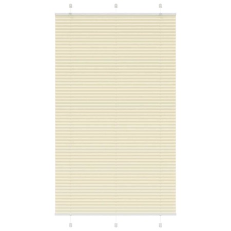 Pleated cream curtain 115x200 cm Fabric width 114.4 cm Polyester by , Blinds and blinds - Ref: Foro24-4015316, Price: 28,19 €...