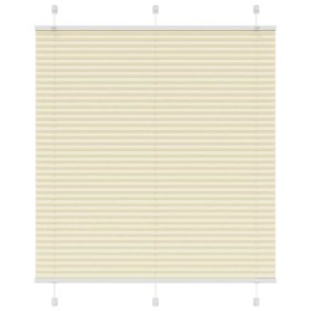 Gefalteter Cremevorhang 120x150 cm Stoffbreite 119,4 cm aus Polyester von , Jalousien und Jalousien - Ref: Foro24-4015300, Pr...