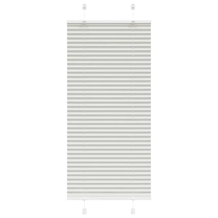 Light gray pleated blind 65x150 cm Fabric width 64.4 cm Polyester by , Blinds and blinds - Ref: Foro24-4015340, Price: 16,21 ...
