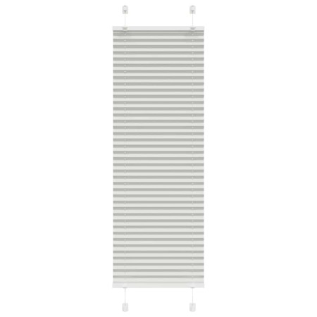 Light gray pleated blind 50x150 cm Fabric width 49.4 cm Polyester by , Blinds and blinds - Ref: Foro24-4015337, Price: 15,21 ...