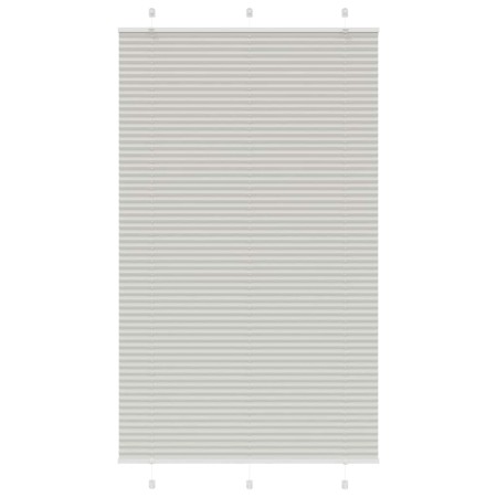 Light gray pleated blind 120x200 cm Fabric width 119.4 cm by , Blinds and blinds - Ref: Foro24-4015368, Price: 28,64 €, Disco...